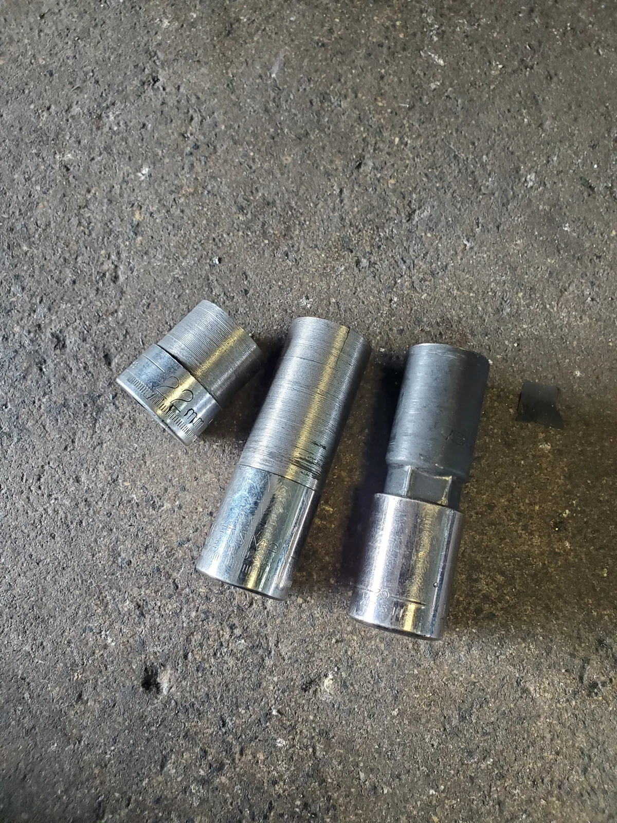 Custom metal hardware prepared for installation